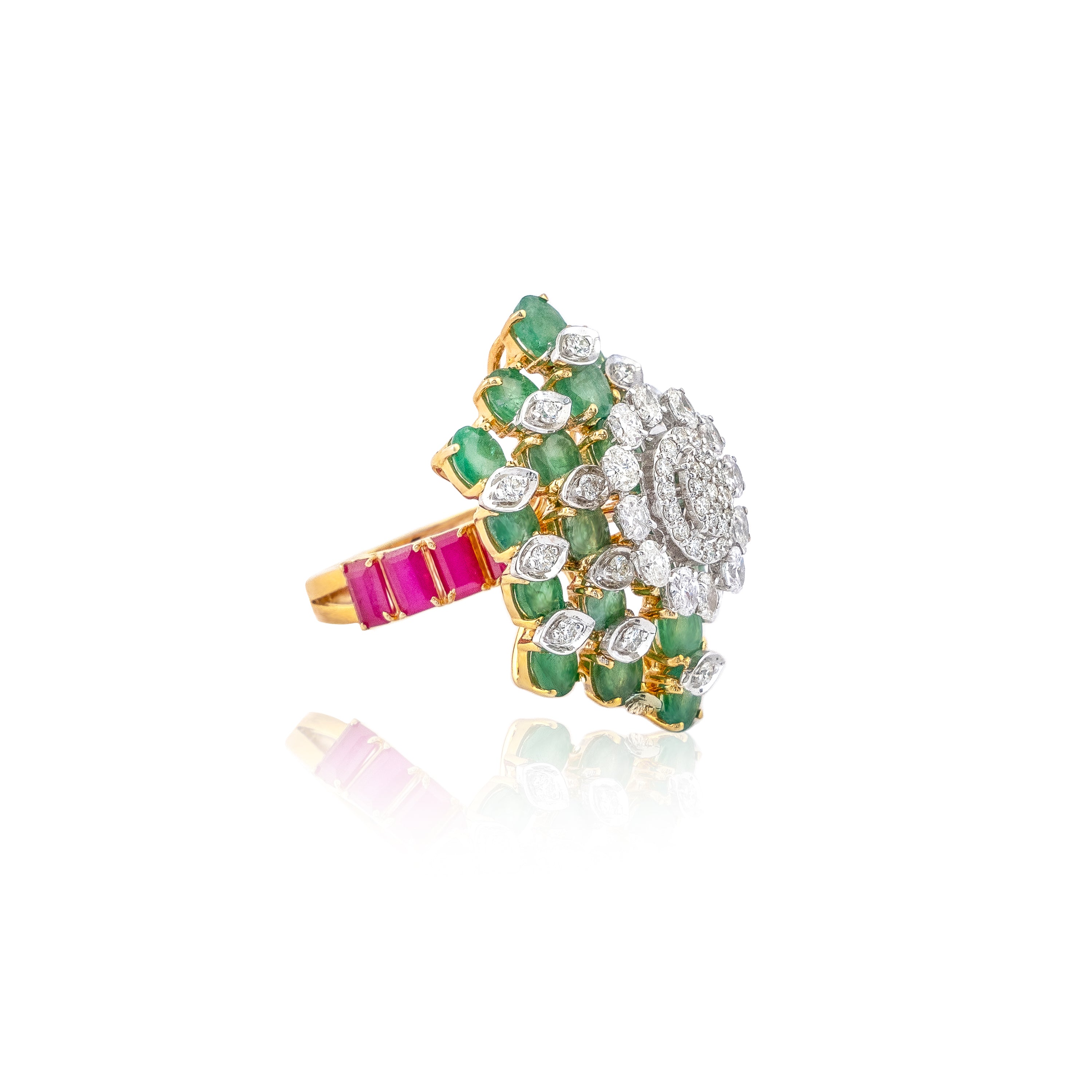 Enchanted Emerald Diamond Ring