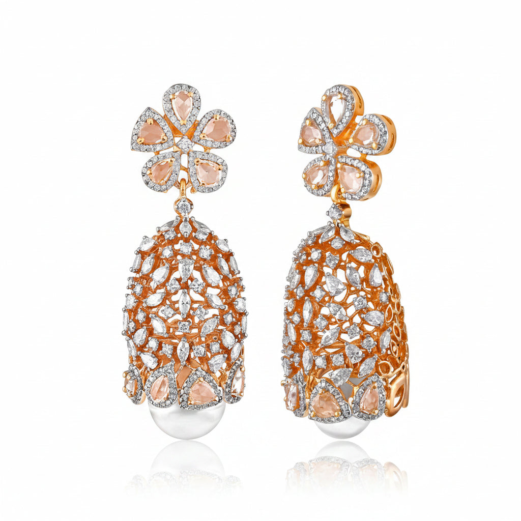 Morganite Blossom Drops