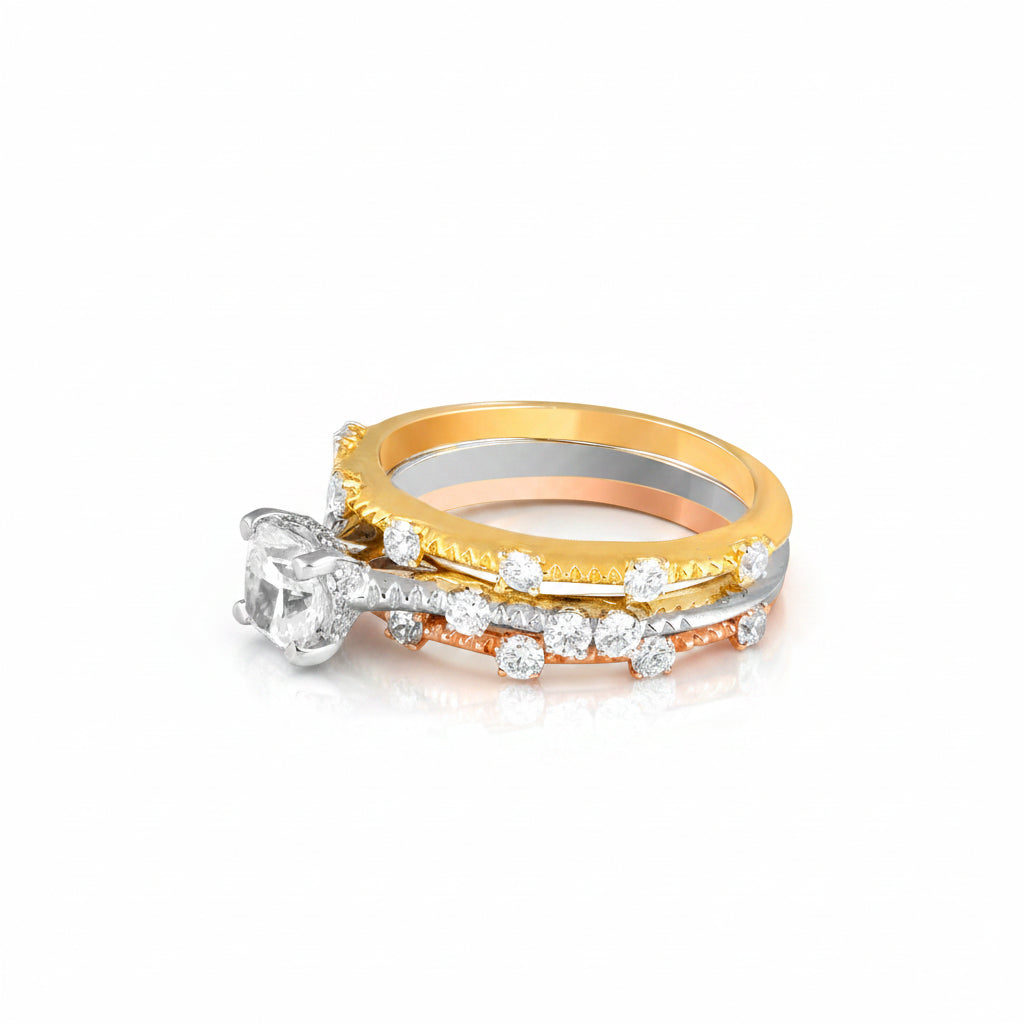 Aurelia Tri-Tone Solitaire