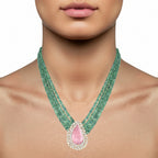 Morganite & Emerald Harmony Set
