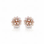 Pearl Rosette Earrings