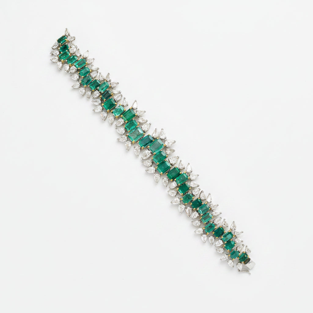 Emerald Foliage Bracelet