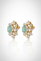 Mint Fleur Studs