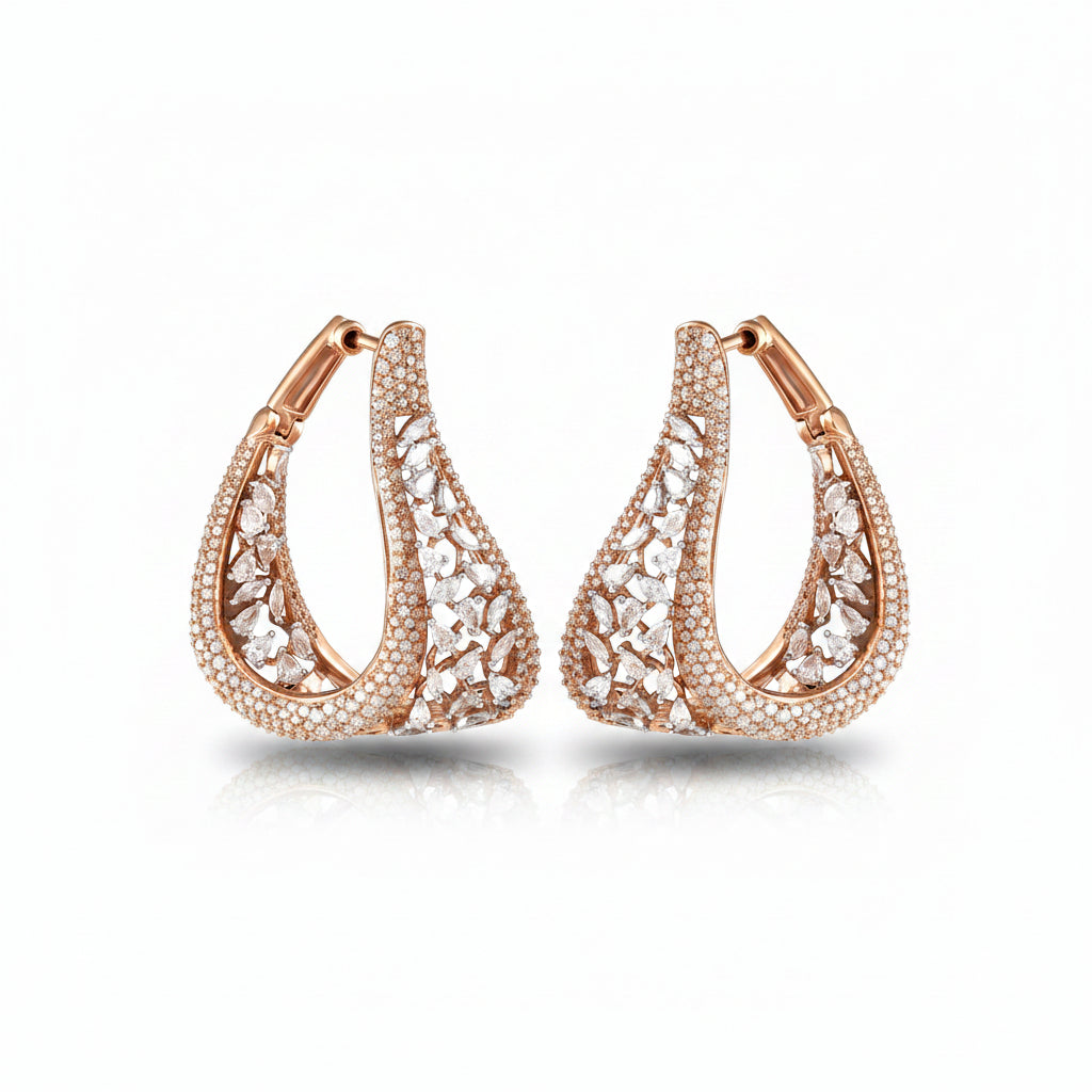 Rosewood Zephyr Hoops