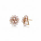 Pearl Rosette Earrings