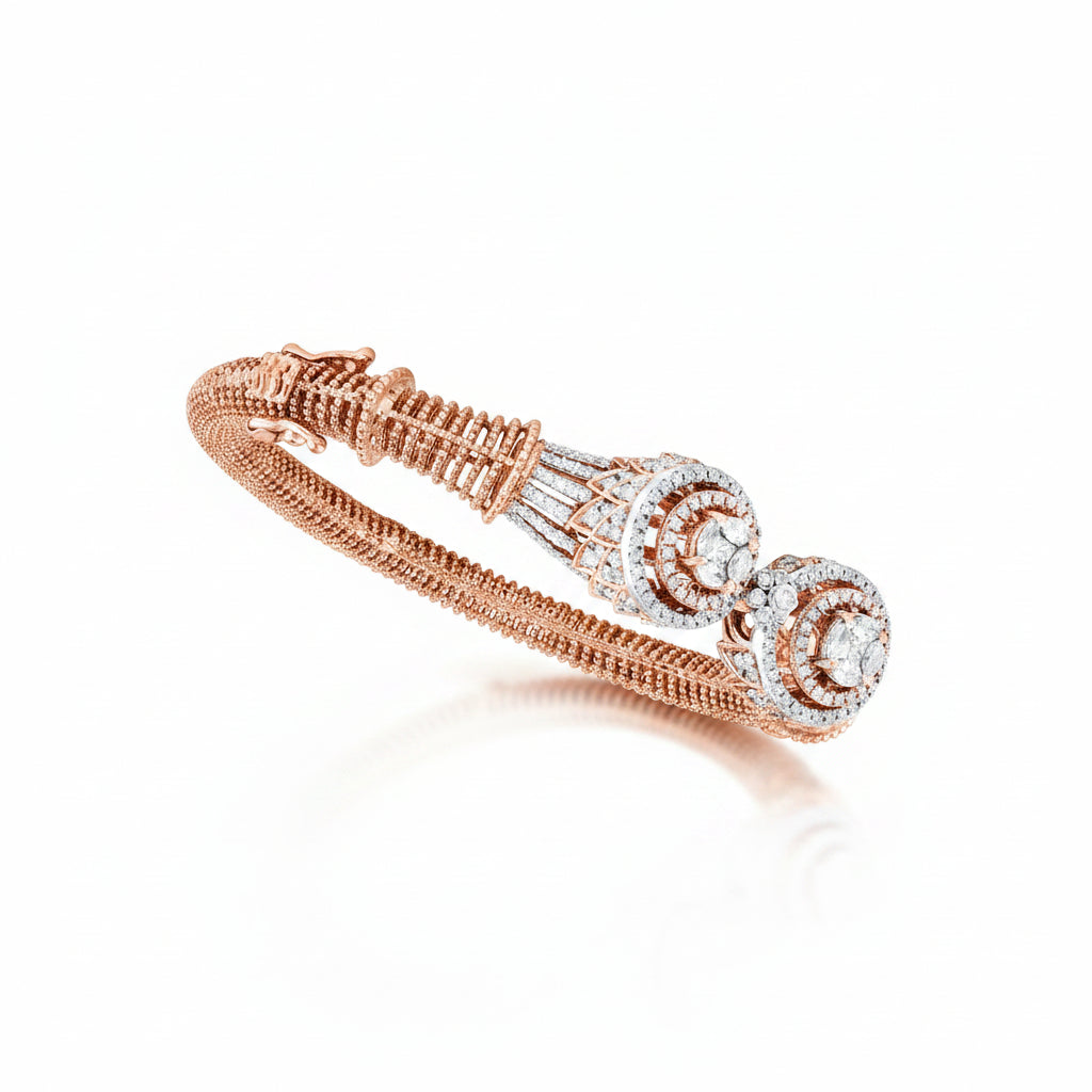 Twin Orbit Mesh Bracelet