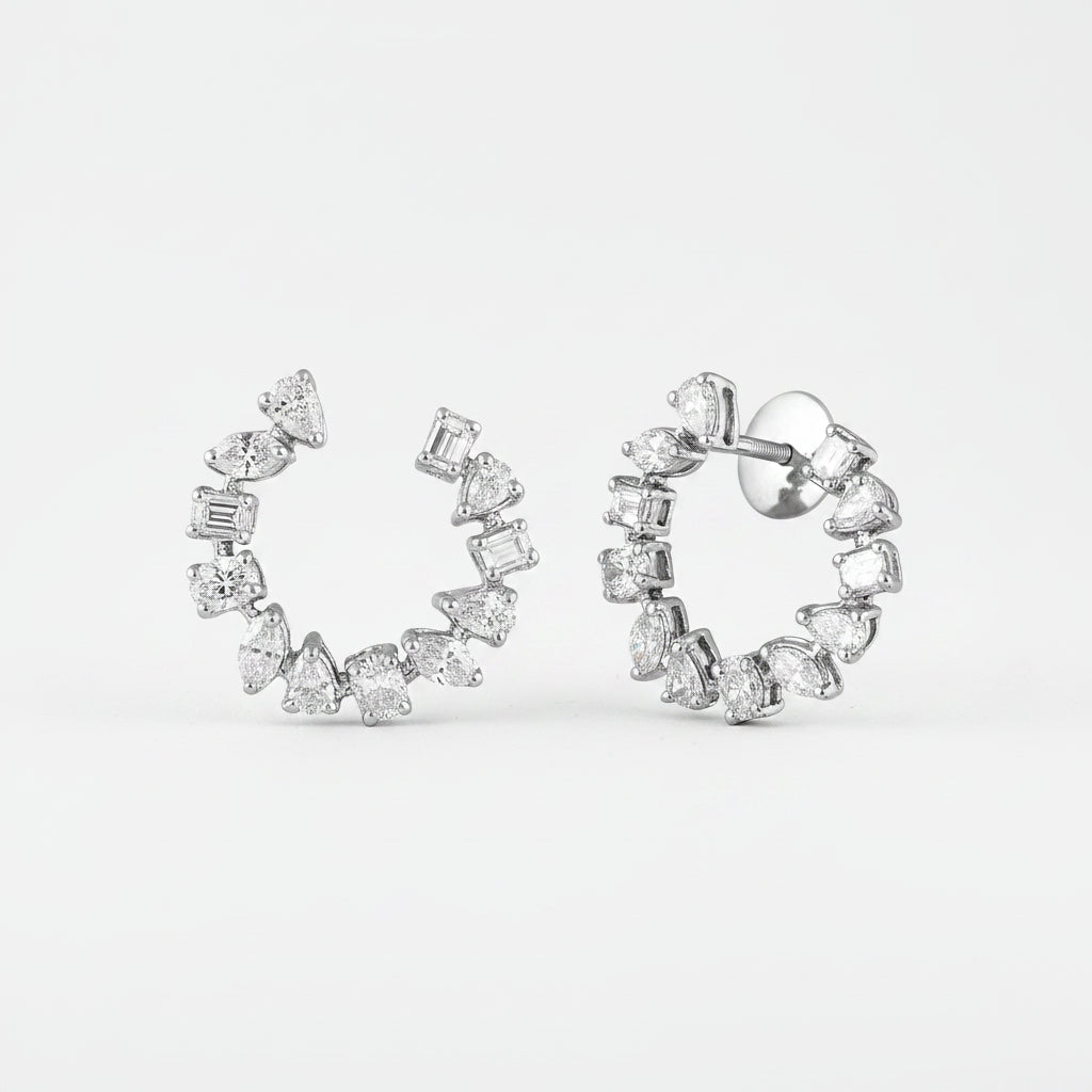 Icy Stella Hoops
