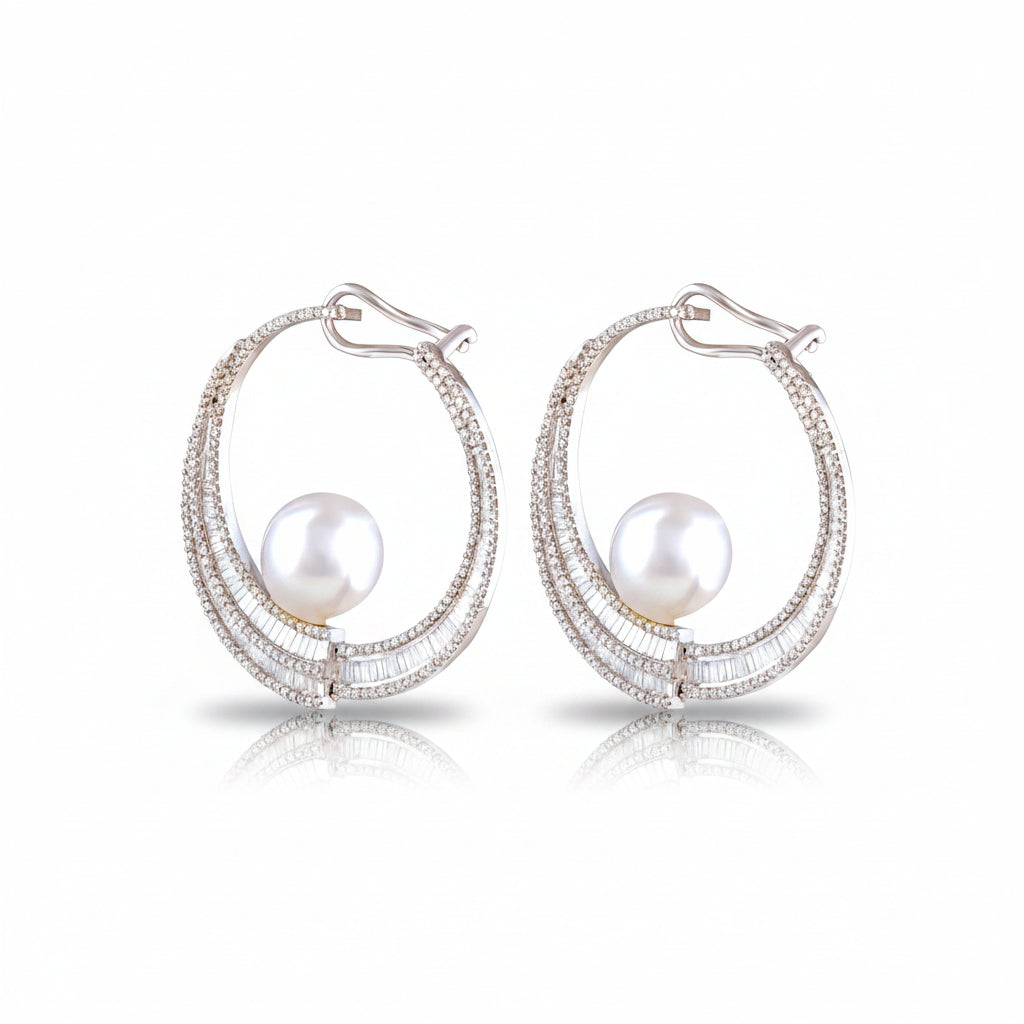 Opulent Lunette Hoops