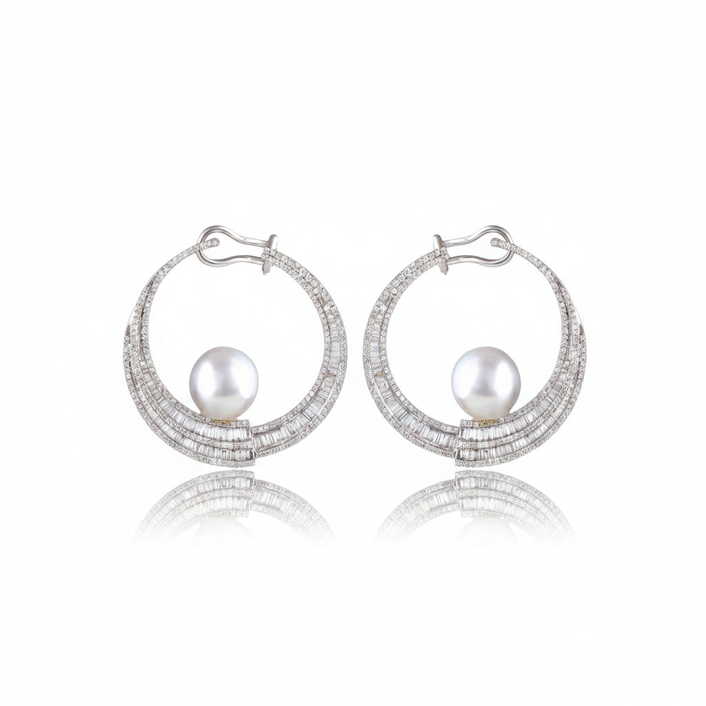 Opulent Lunette Hoops