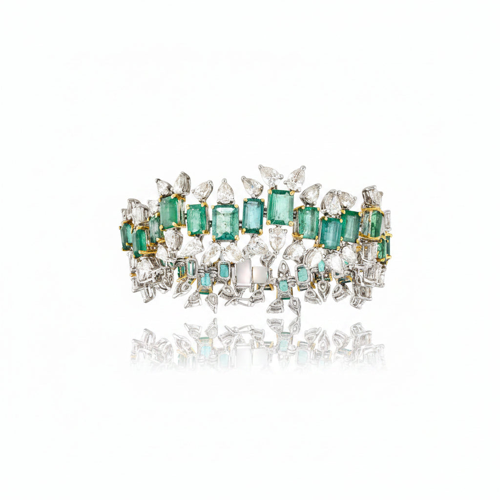 Emerald Foliage Bracelet