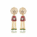 Crimson Tassel Earrings