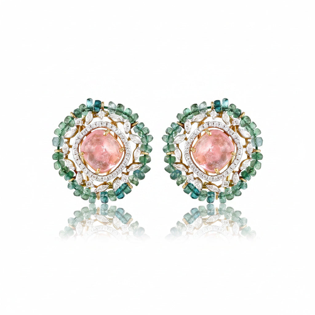 Morganite & Emerald Harmony Set