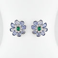 Tanzanite Rosette Earrings