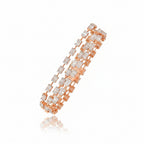 Triple Grid Link Bracelet