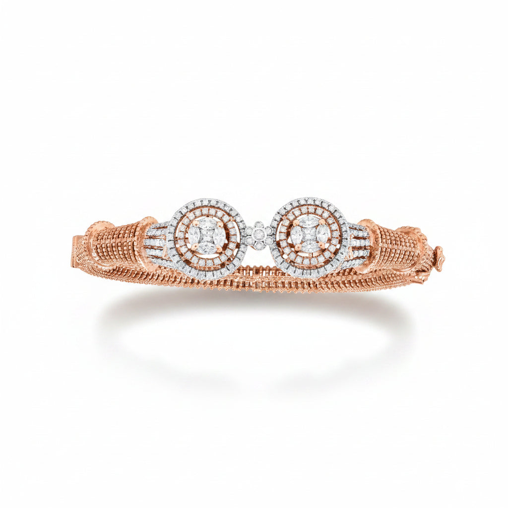 Twin Orbit Mesh Bracelet