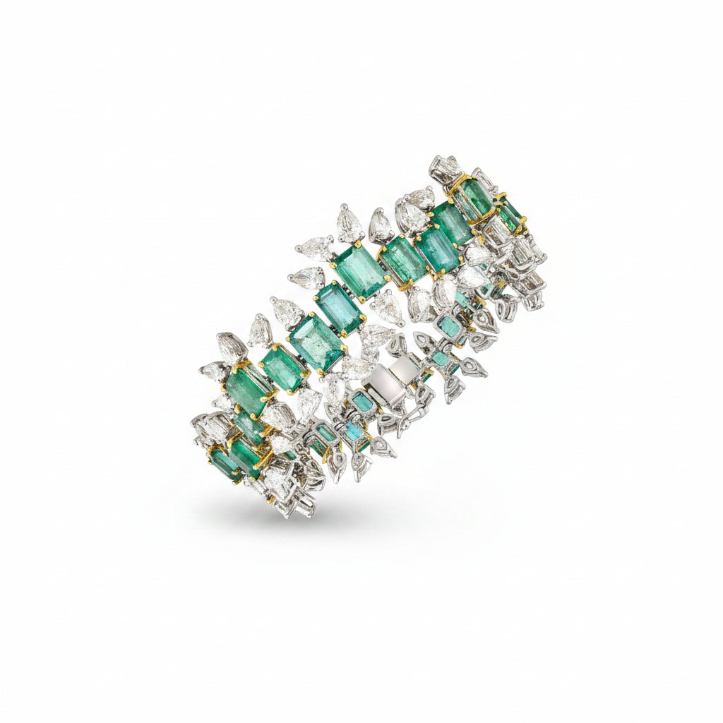 Emerald Foliage Bracelet