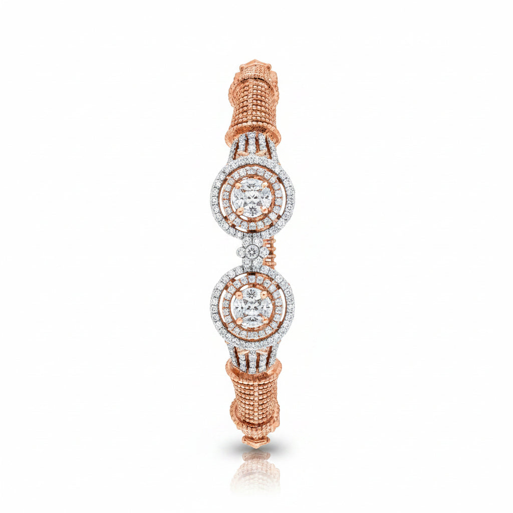 Twin Orbit Mesh Bracelet
