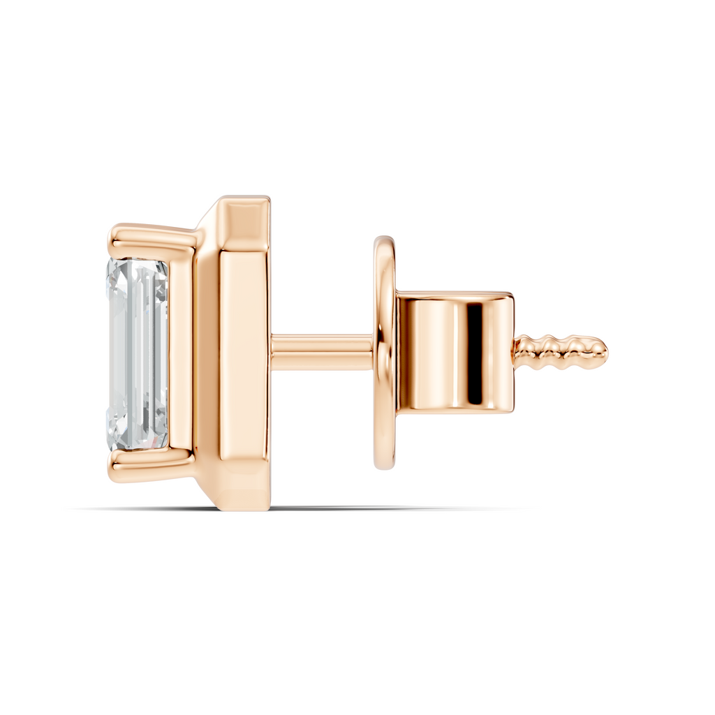 Empress Emerald-Cut Studs