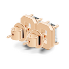 Empress Emerald-Cut Studs