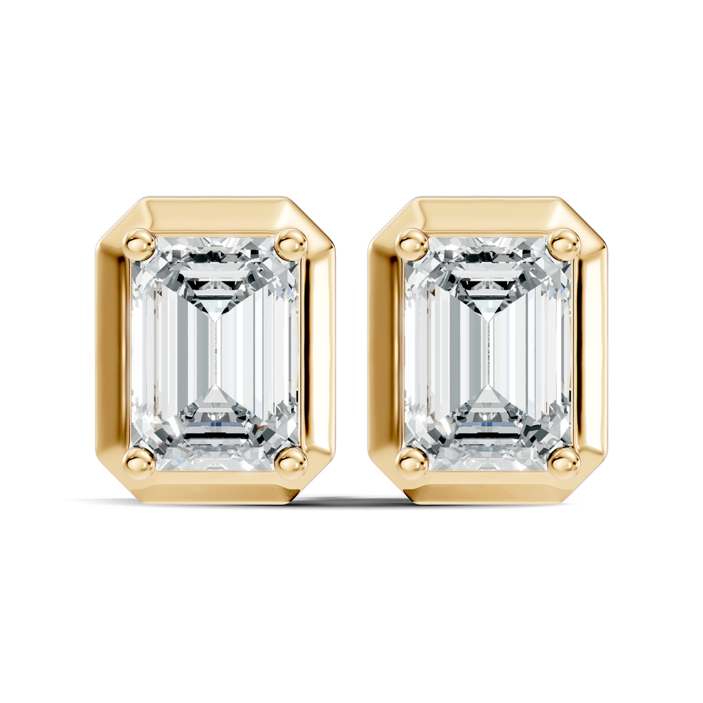 Empress Emerald-Cut Studs