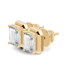 Empress Emerald-Cut Studs
