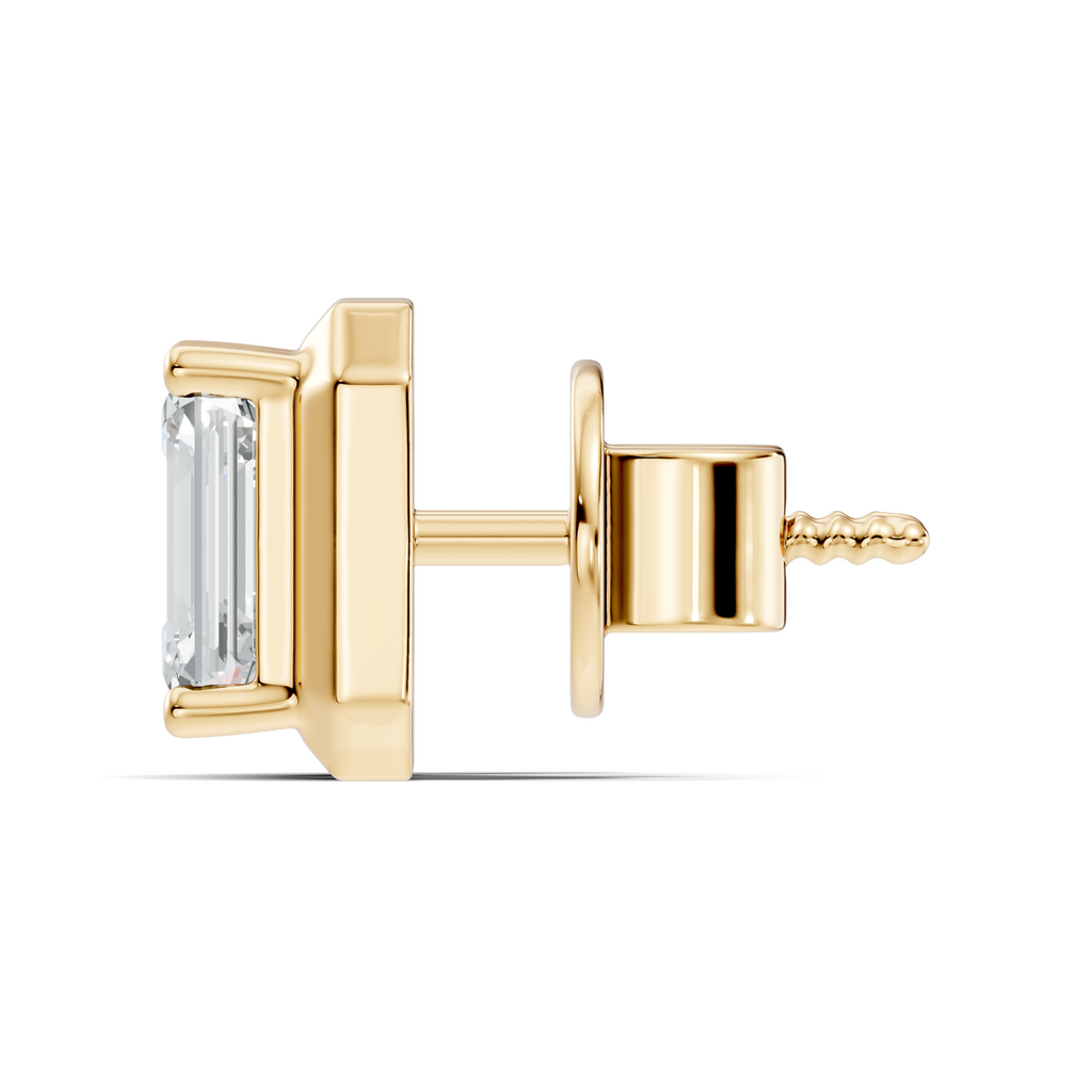 Empress Emerald-Cut Studs