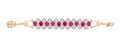 Ruby Veil Diamond Bracelet