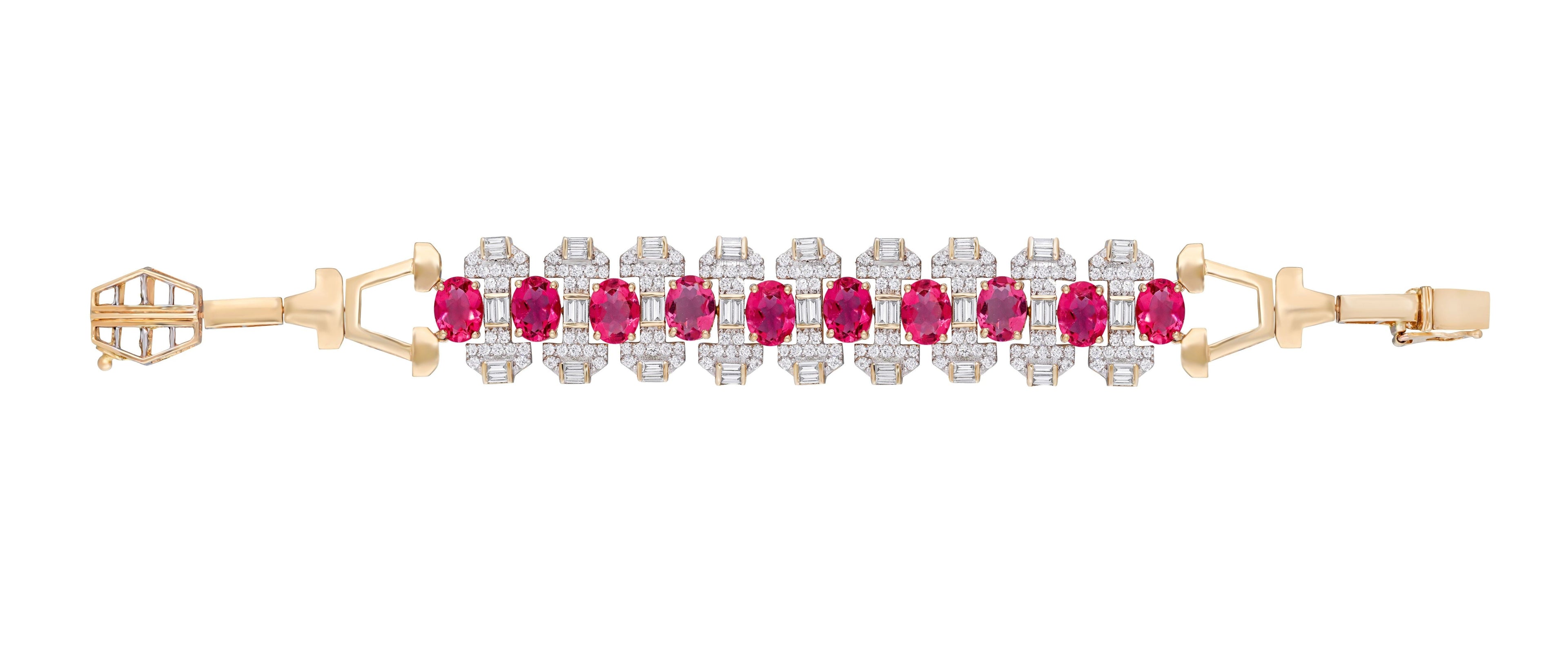 Ruby Veil Diamond Bracelet