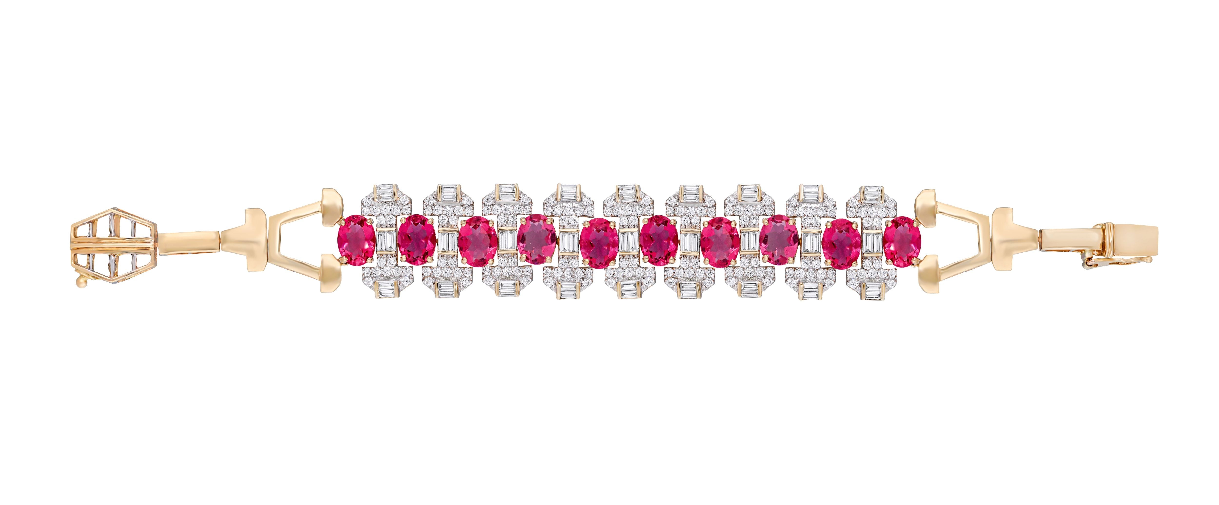 Ruby Veil Diamond Bracelet