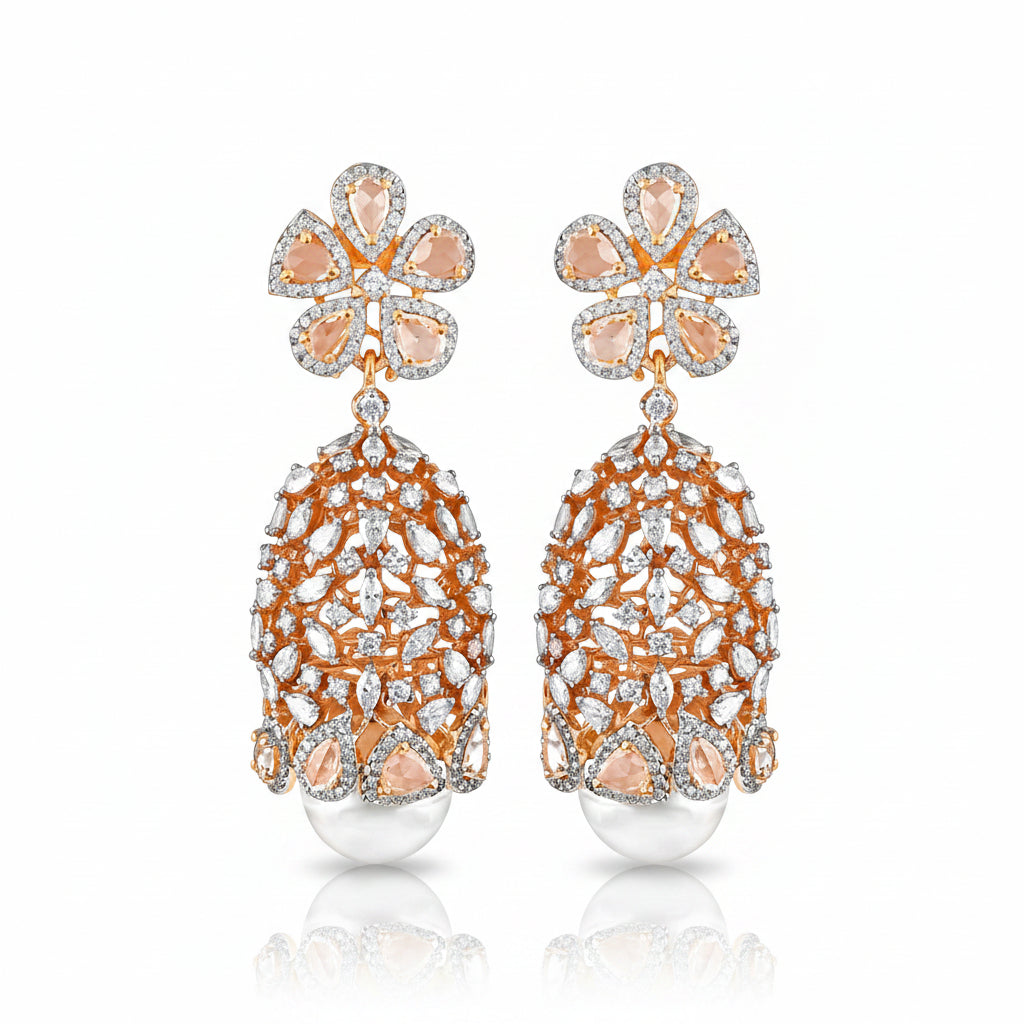 Morganite Blossom Drops