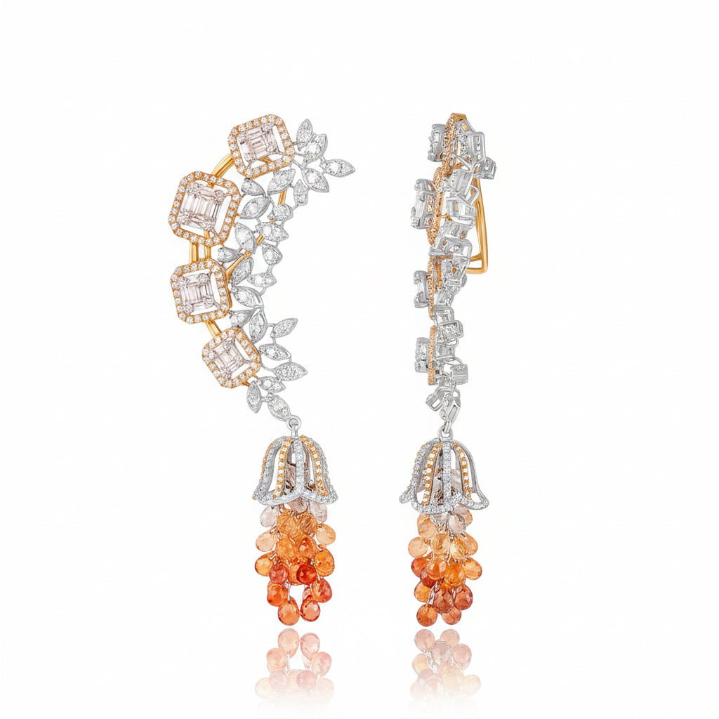 Tangerine Vine Earrings