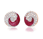 Crimson Vortex Earrings