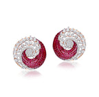Crimson Vortex Earrings