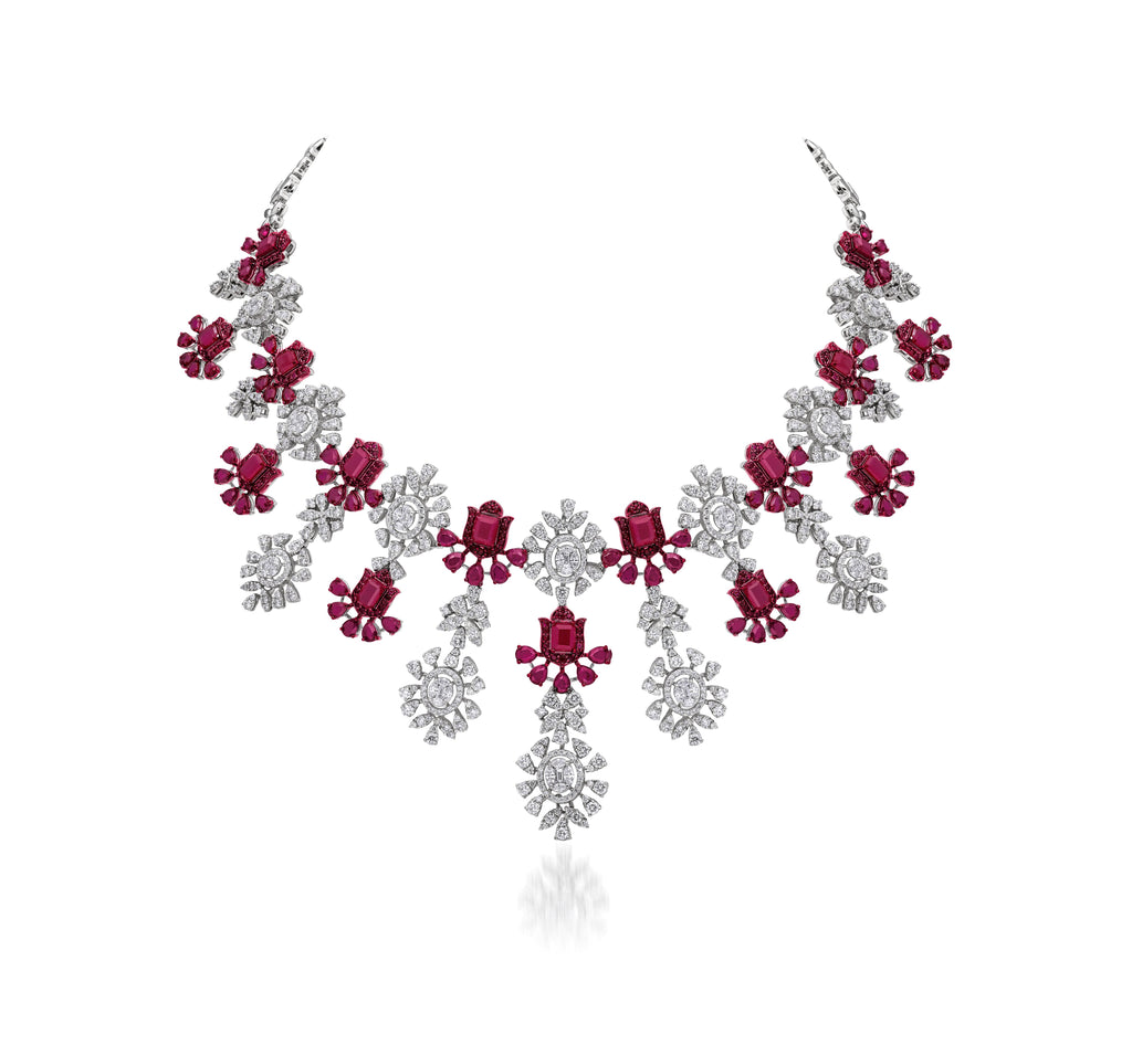 Ruby Tulip Garland Set