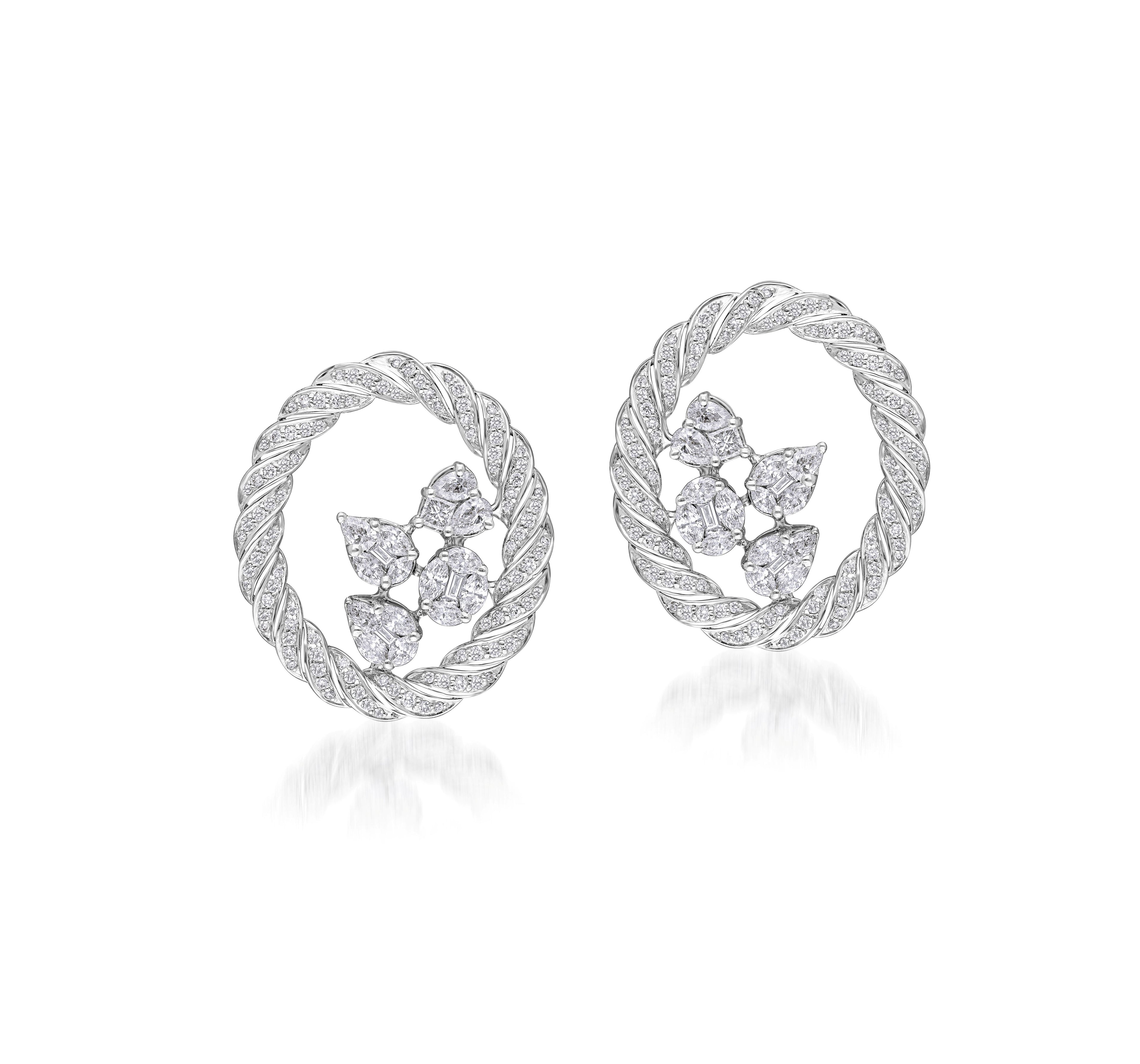 Twisted Cable Diamond Choker Set