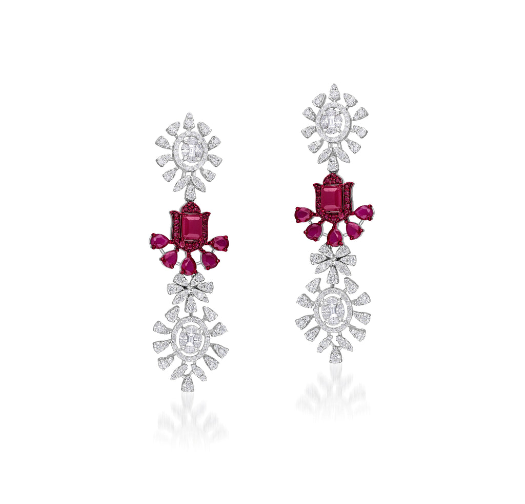 Ruby Tulip Garland Set