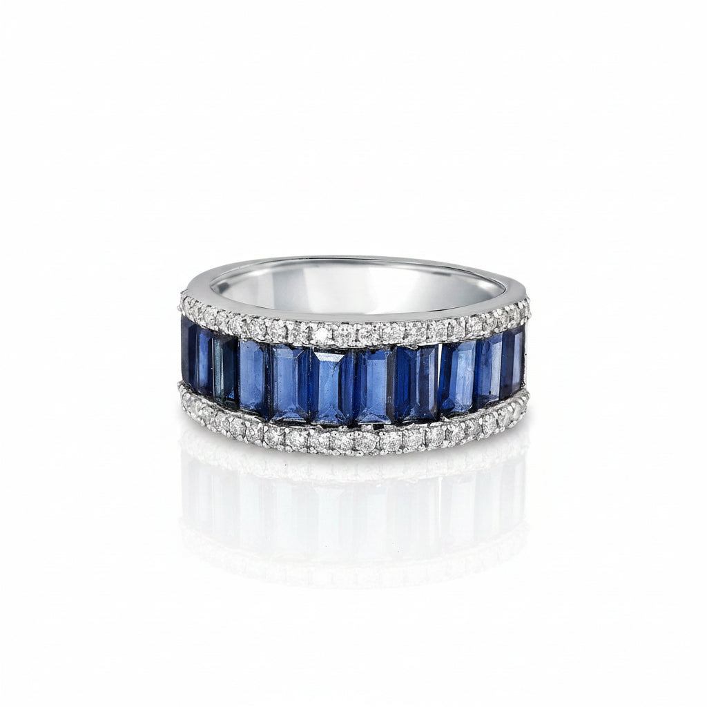 Sapphire Colonnade Ring