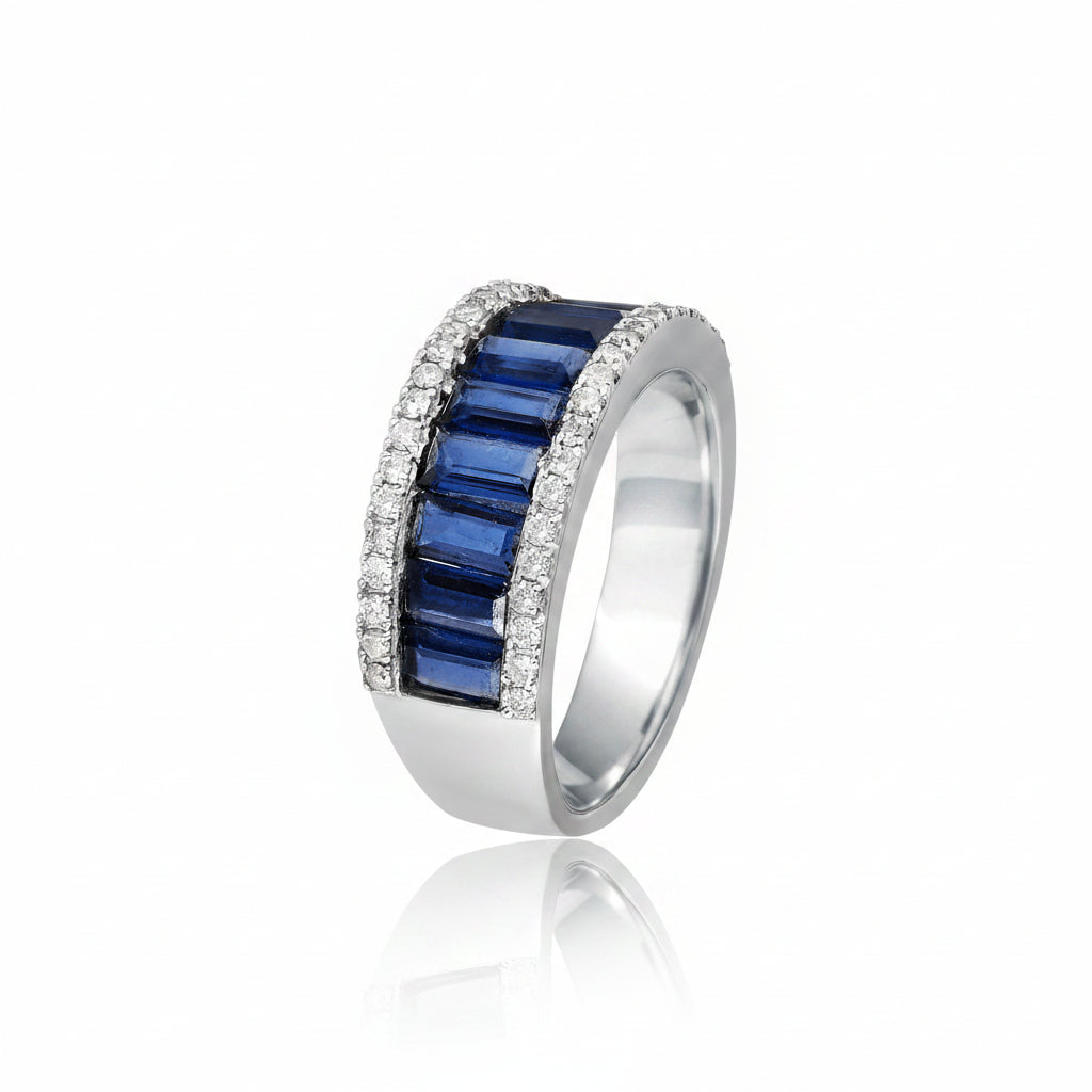 Sapphire Colonnade Ring