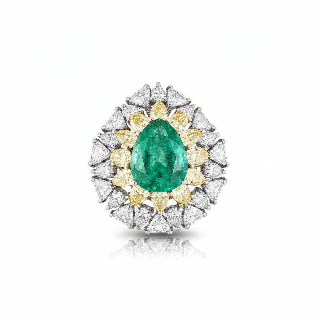 Emerald Astraea Cocktail Ring
