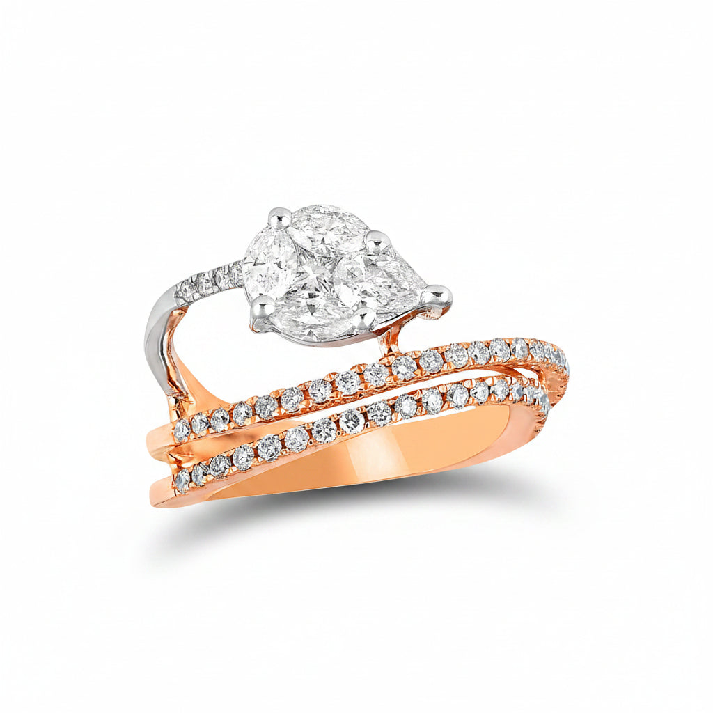 Caspian Pear Ring