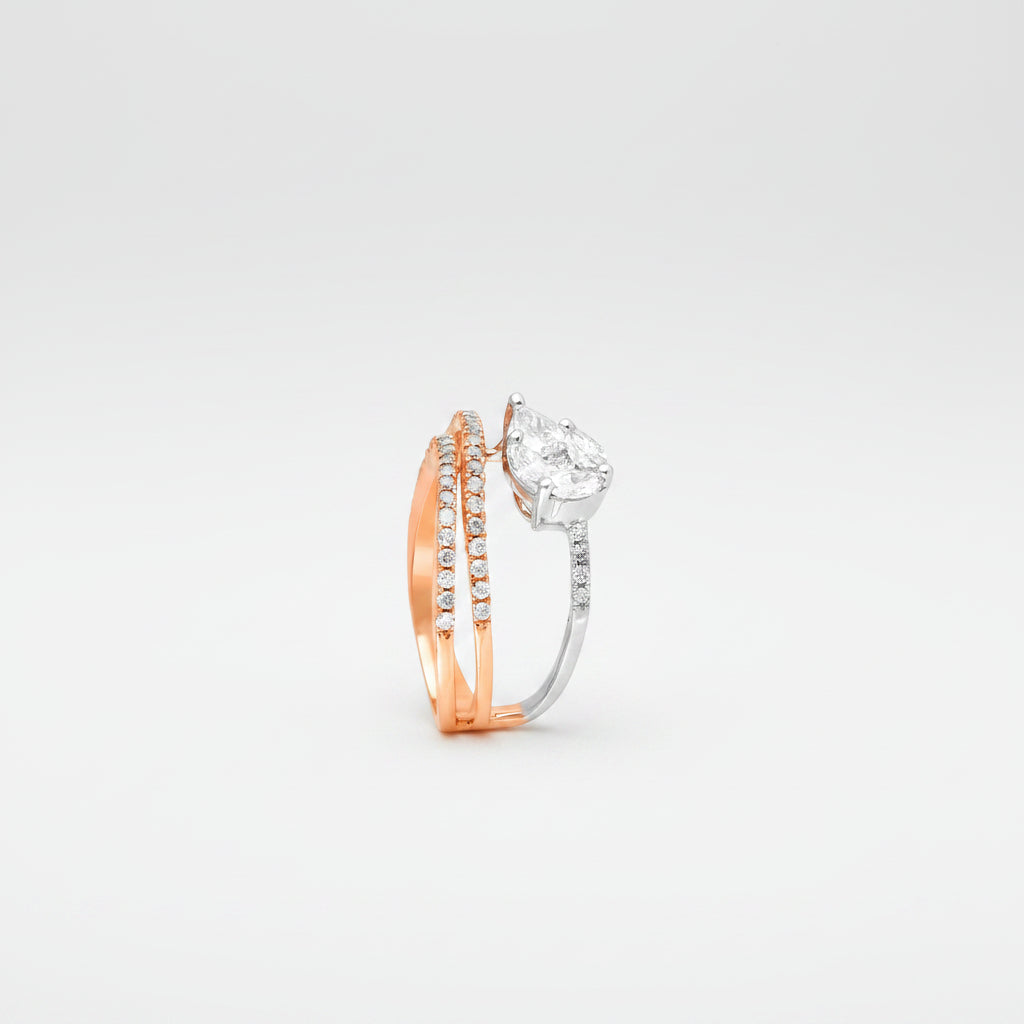 Caspian Pear Ring