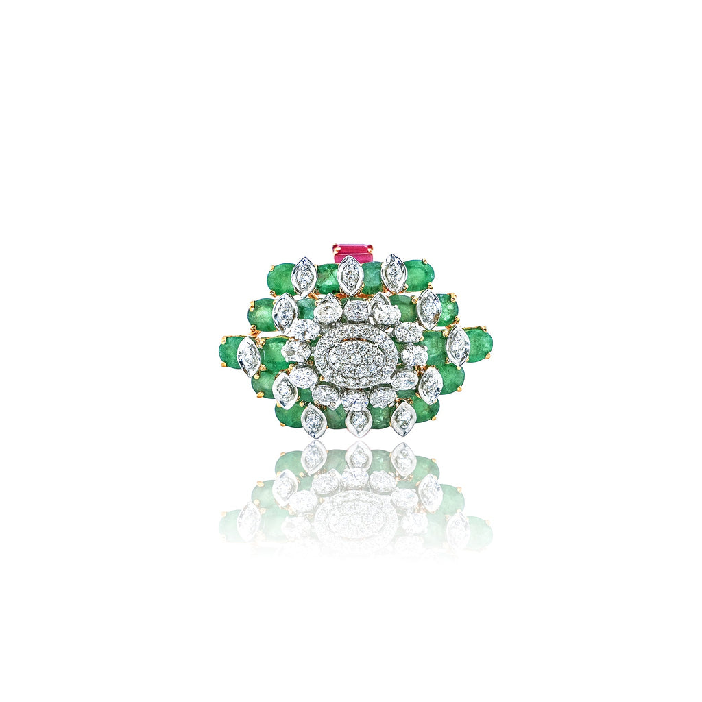 Enchanted Emerald Diamond Ring