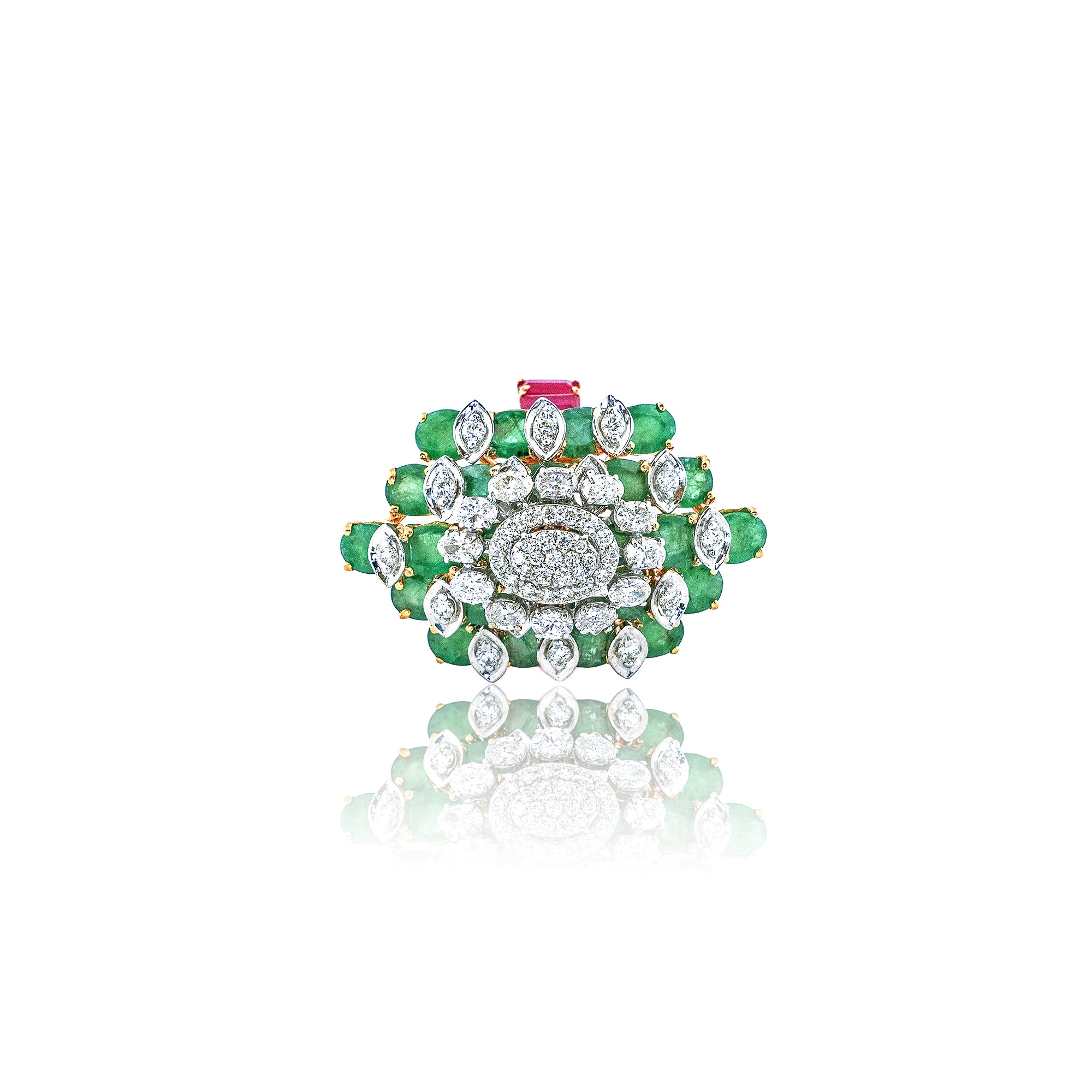 Enchanted Emerald Diamond Ring