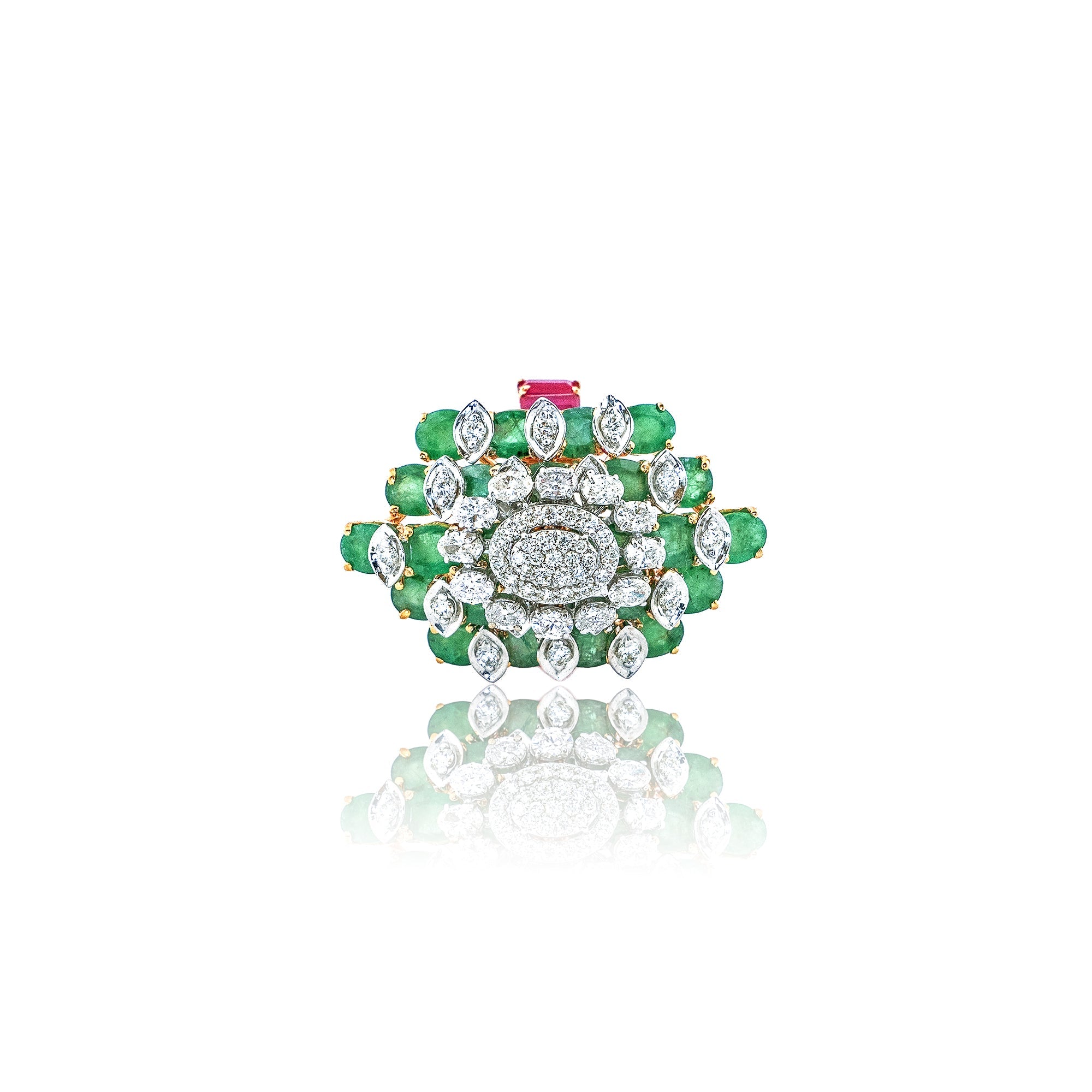 Enchanted Emerald Diamond Ring
