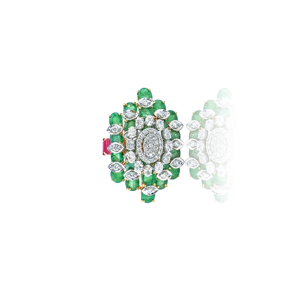 Enchanted Emerald Diamond Ring
