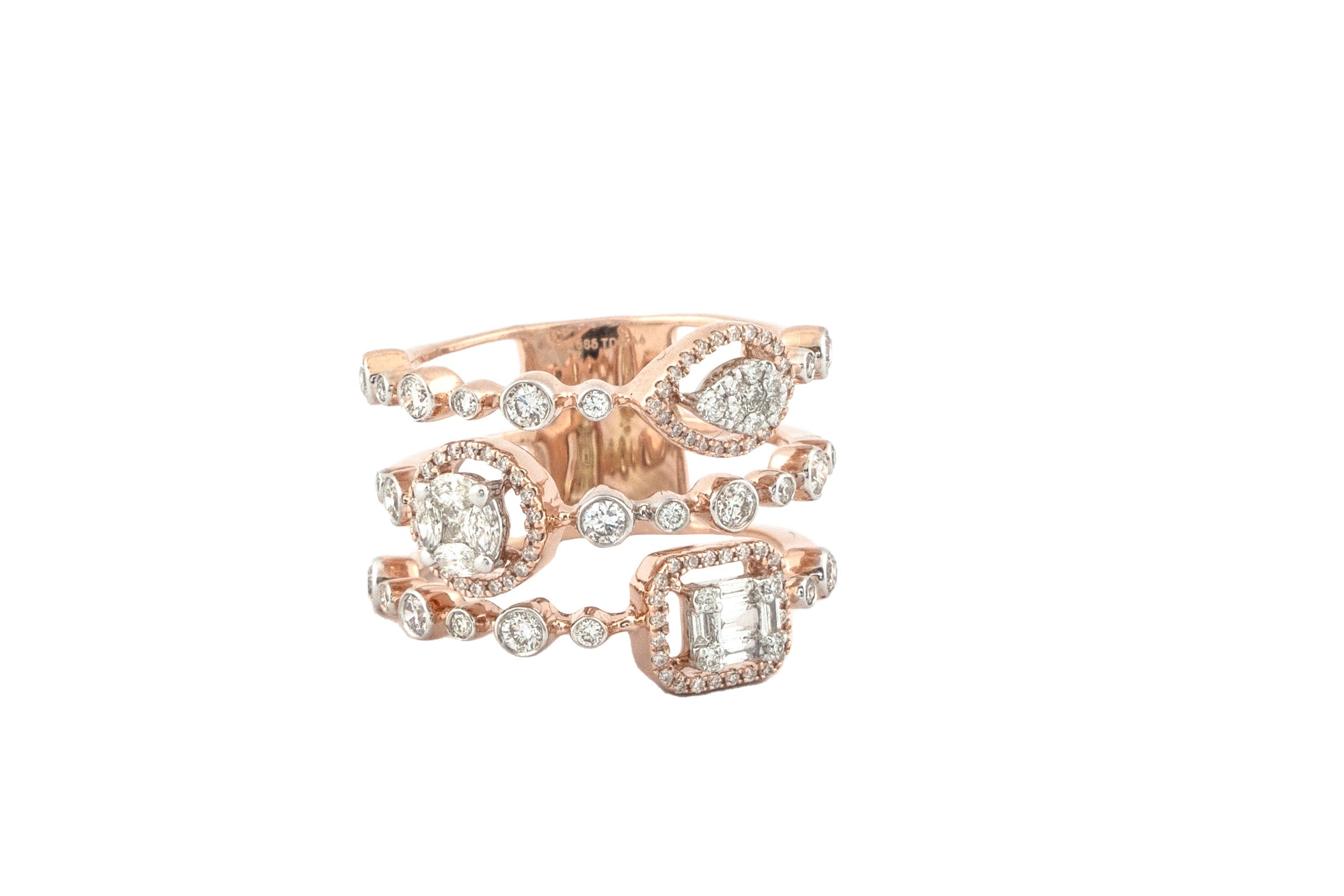 TIERED CLUSTER RING