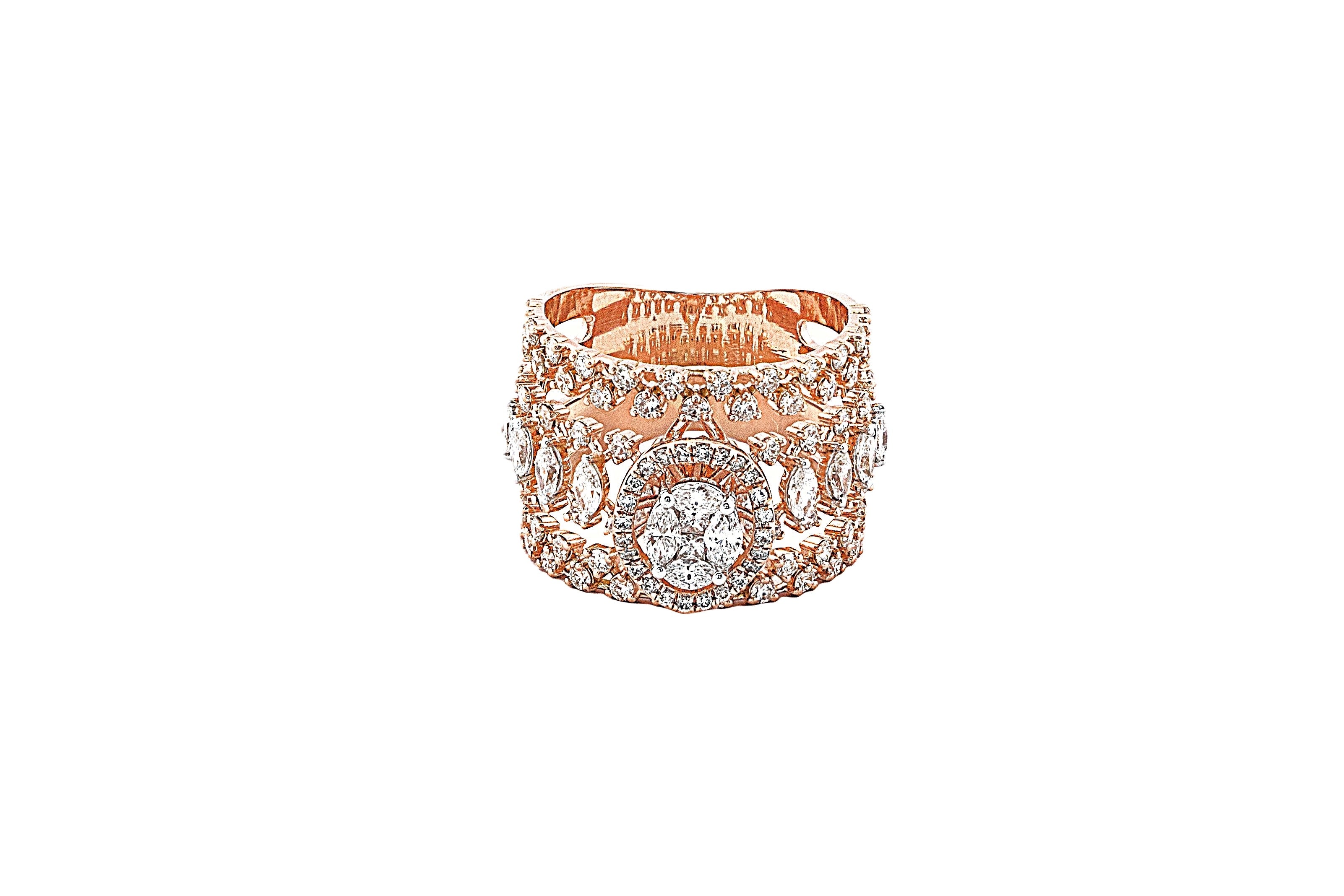 Starlit Embrace Diamond Ring