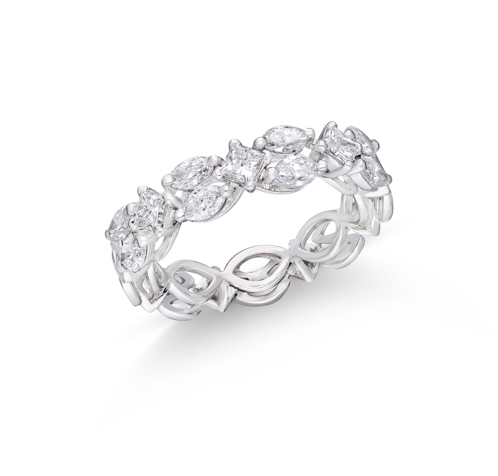 Marquise Trellis Eternity Ring