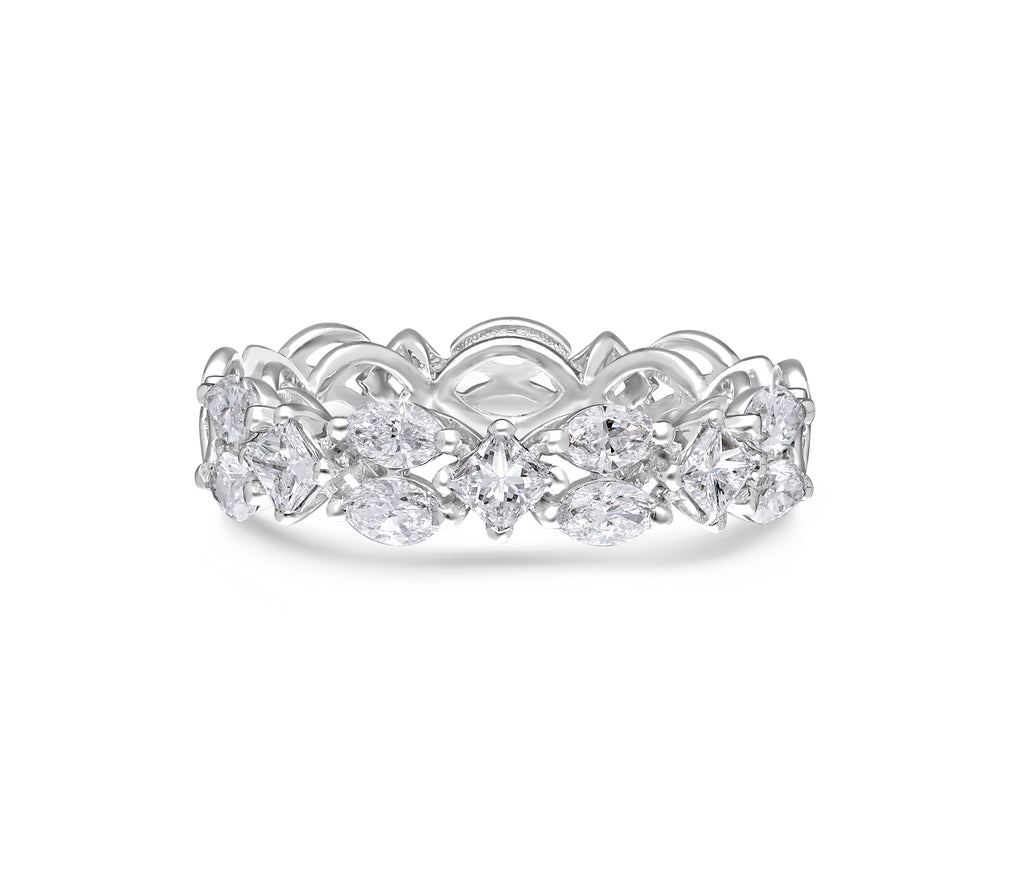 Marquise Trellis Eternity Ring