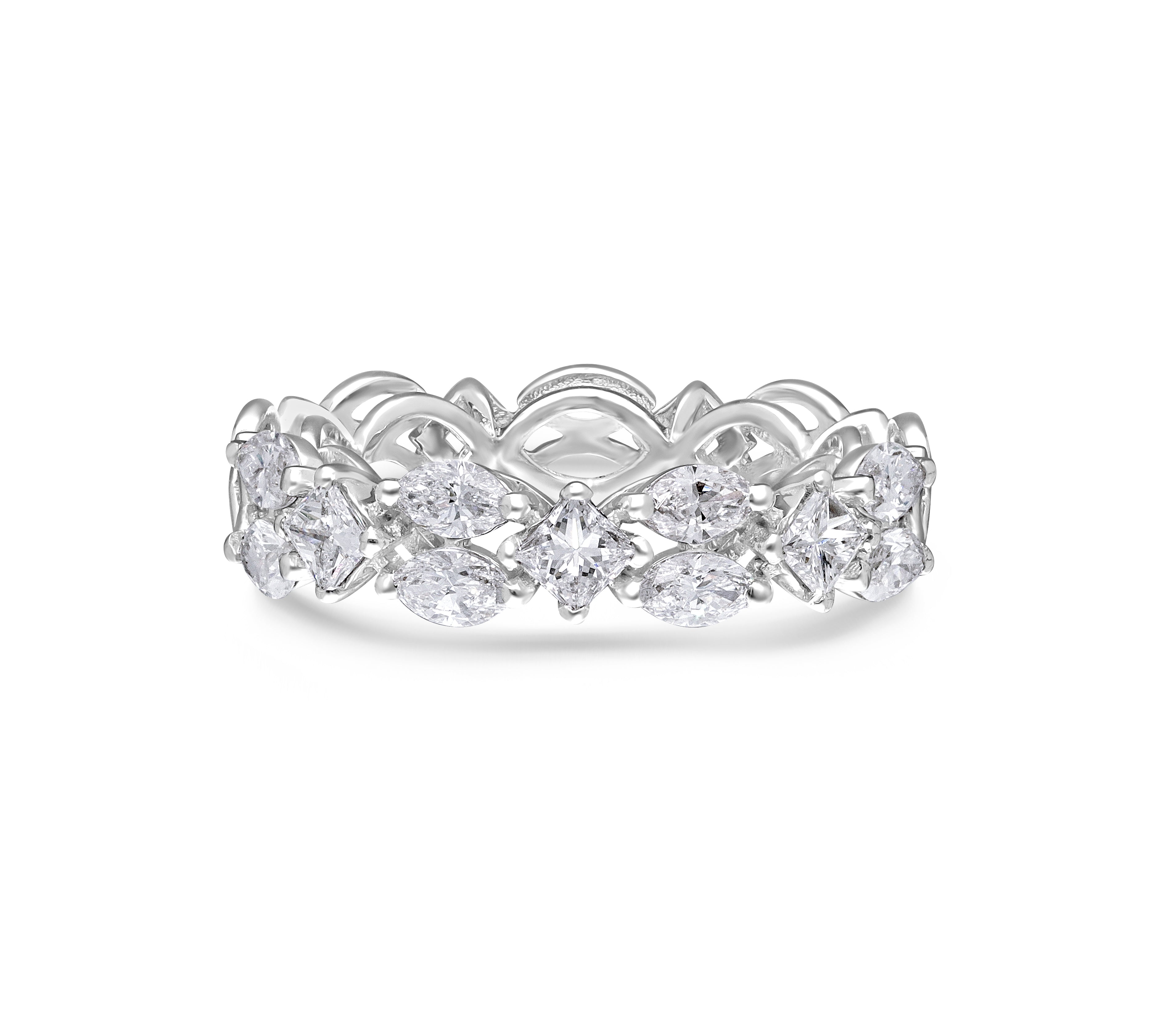 Marquise Trellis Eternity Ring